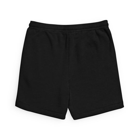 Skull Compass Sweatshorts — Black Casual Fleece Shorts