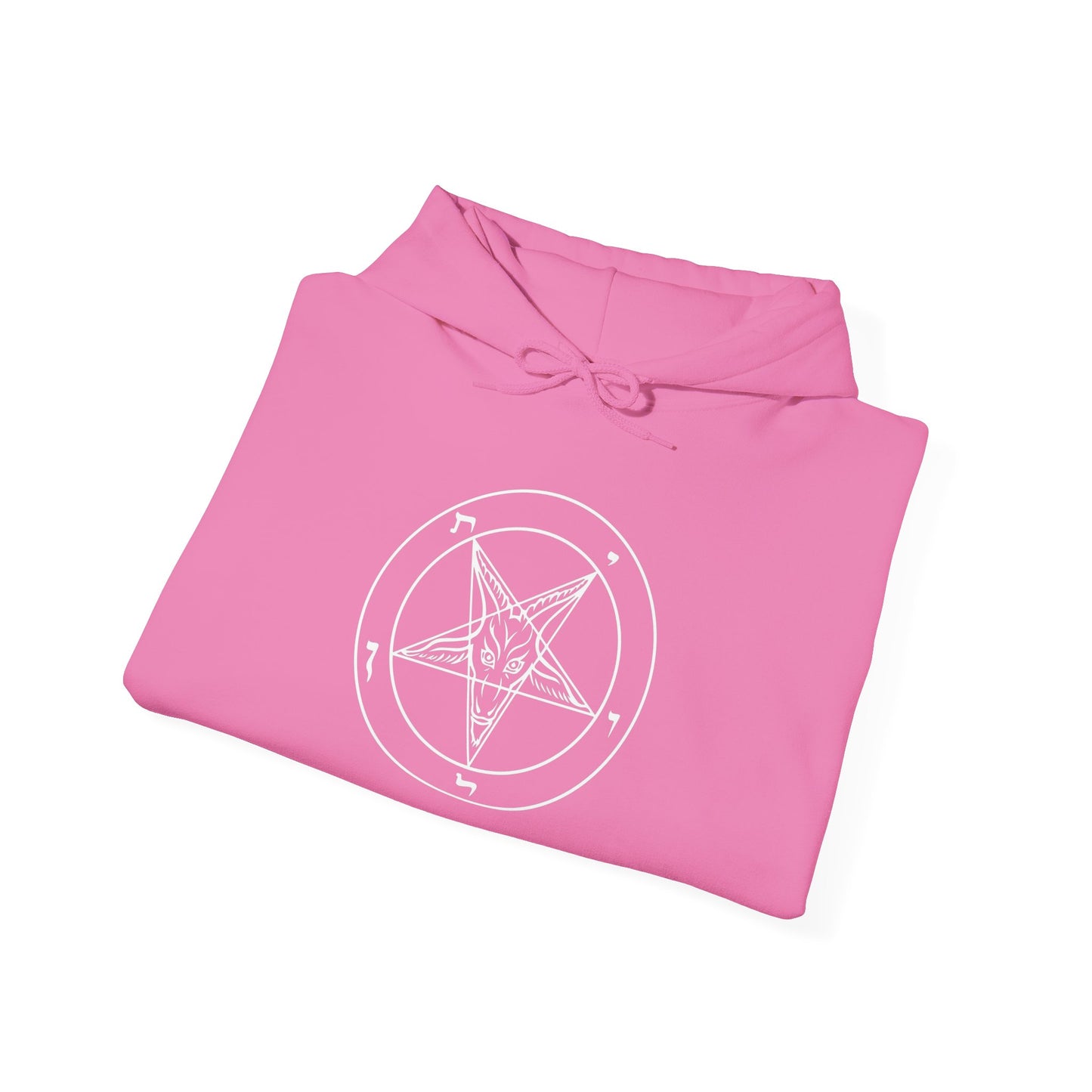 Sigil of Baphomet Pentagram Hooded Sweatshirt -  Pentagram Design for Cozy Witchy Vibes