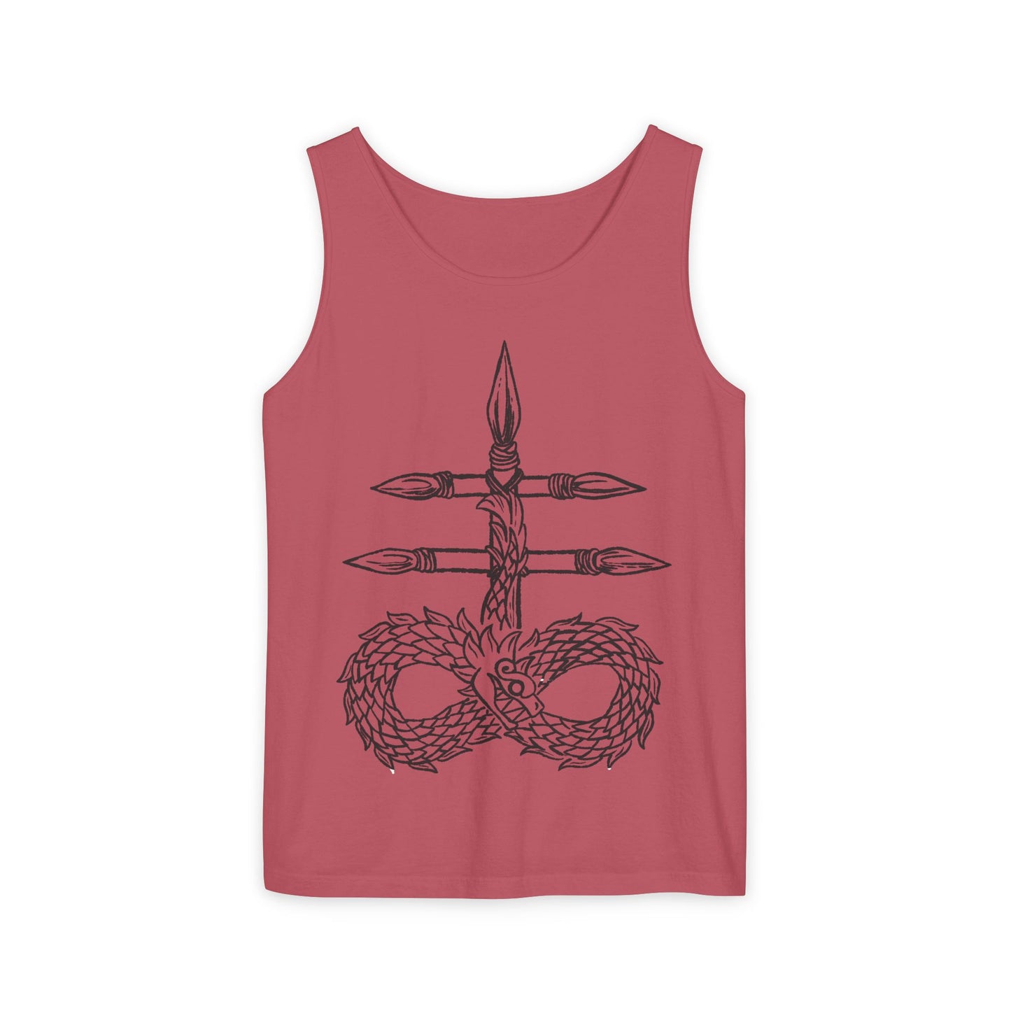 Infinity Dragon Unisex Tank Top - Bohemian Style, Perfect for Summer, Yoga, Meditation, Gifts, Festivals