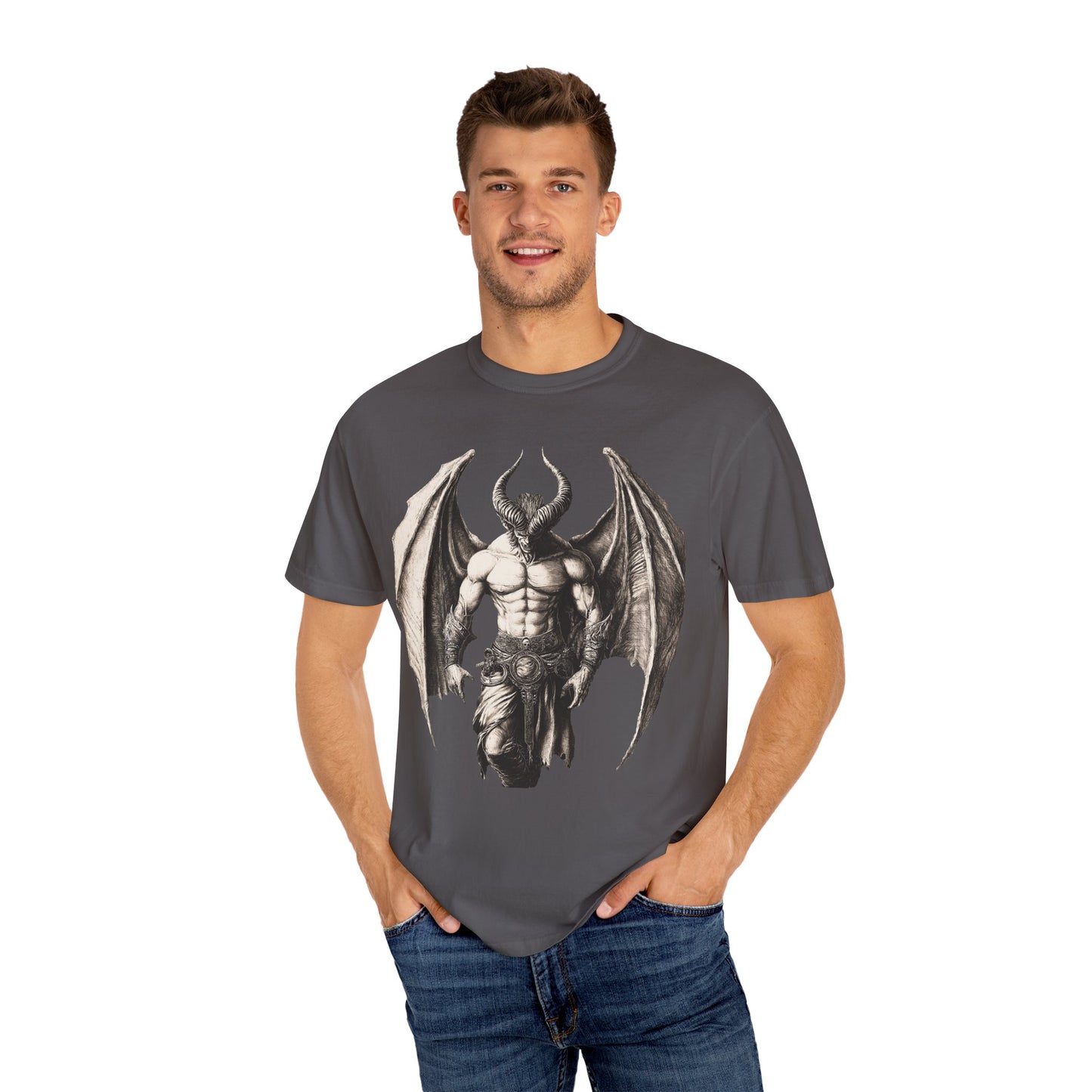 Men's Gothic Demon Graphic T-Shirt