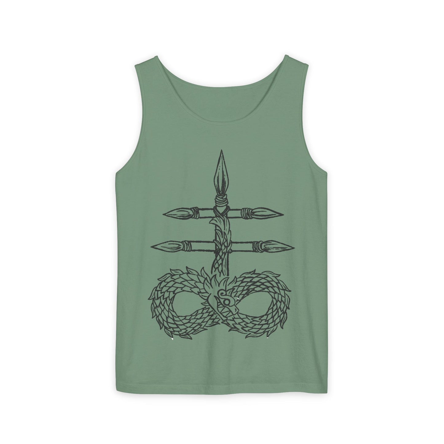 Infinity Dragon Unisex Tank Top - Bohemian Style, Perfect for Summer, Yoga, Meditation, Gifts, Festivals