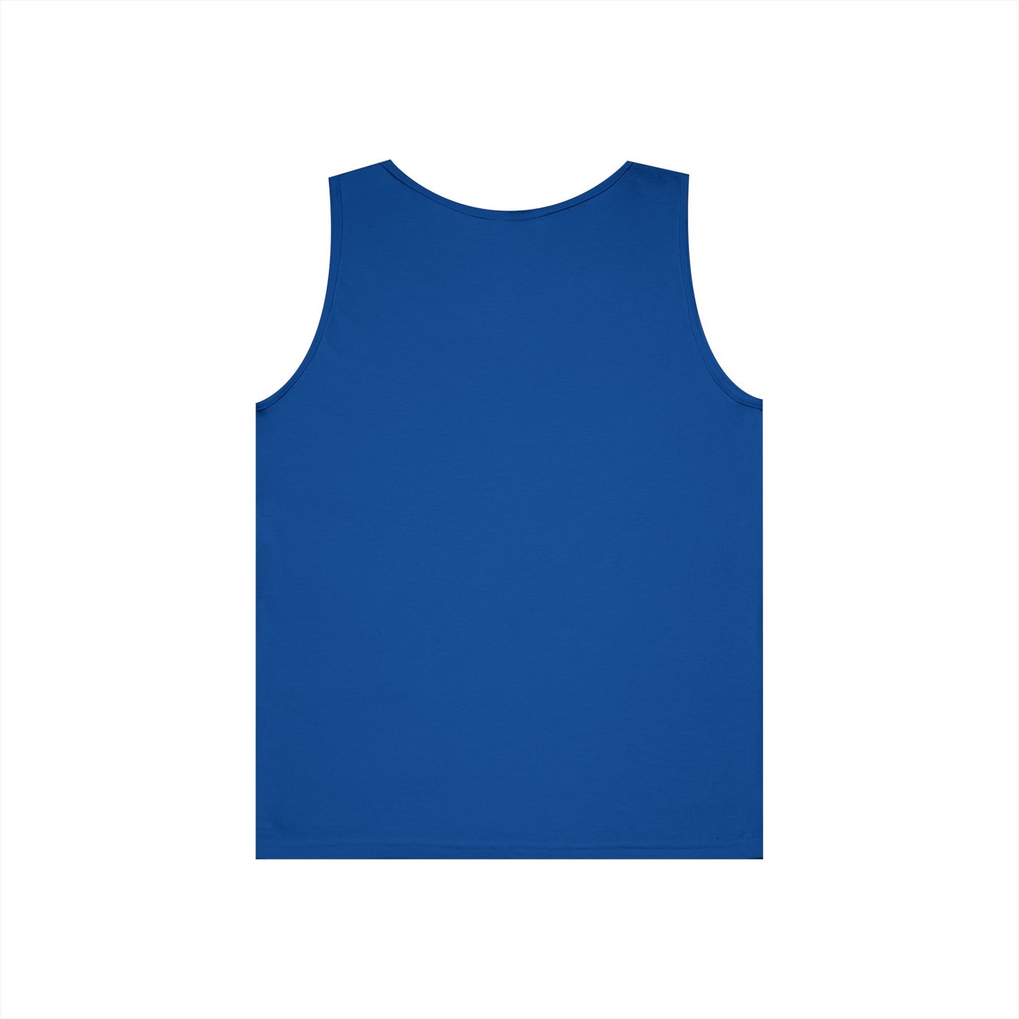 Unisex Heavy Cotton Tank Top with Bold Pentagram Design