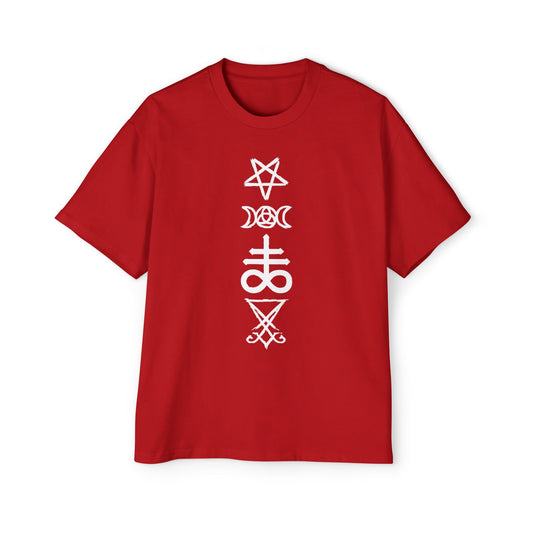 Mystical Symbols Oversized Tee for Men