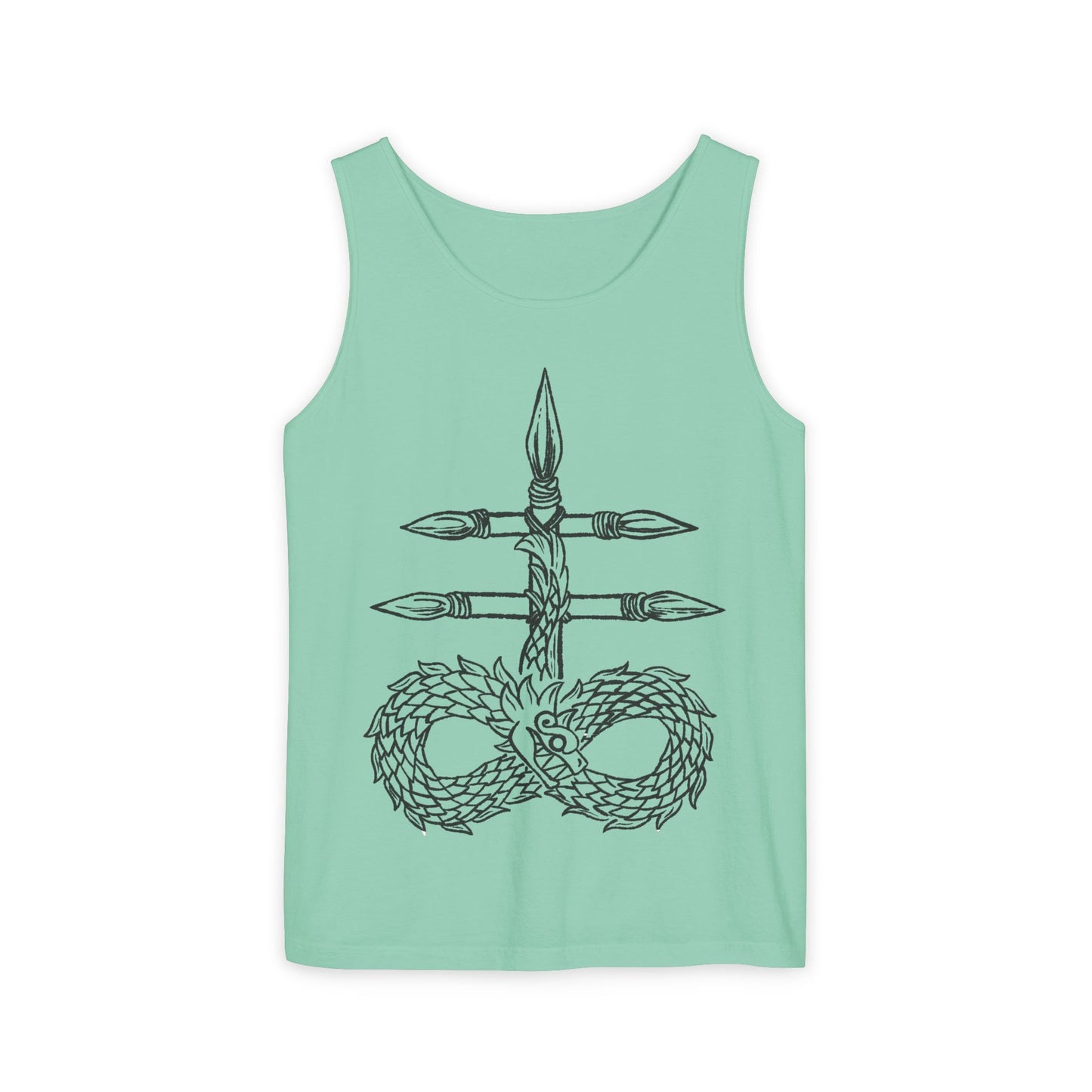Infinity Dragon Unisex Tank Top - Bohemian Style, Perfect for Summer, Yoga, Meditation, Gifts, Festivals