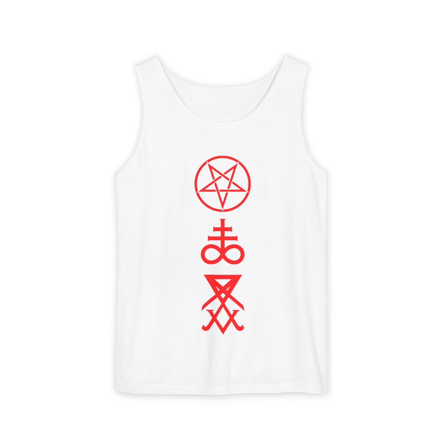 Unisex Symbolic Tank Top, Chill Vibes Apparel, Perfect for Festivals, Summer Wear, Street Style, Gifts for Occasions