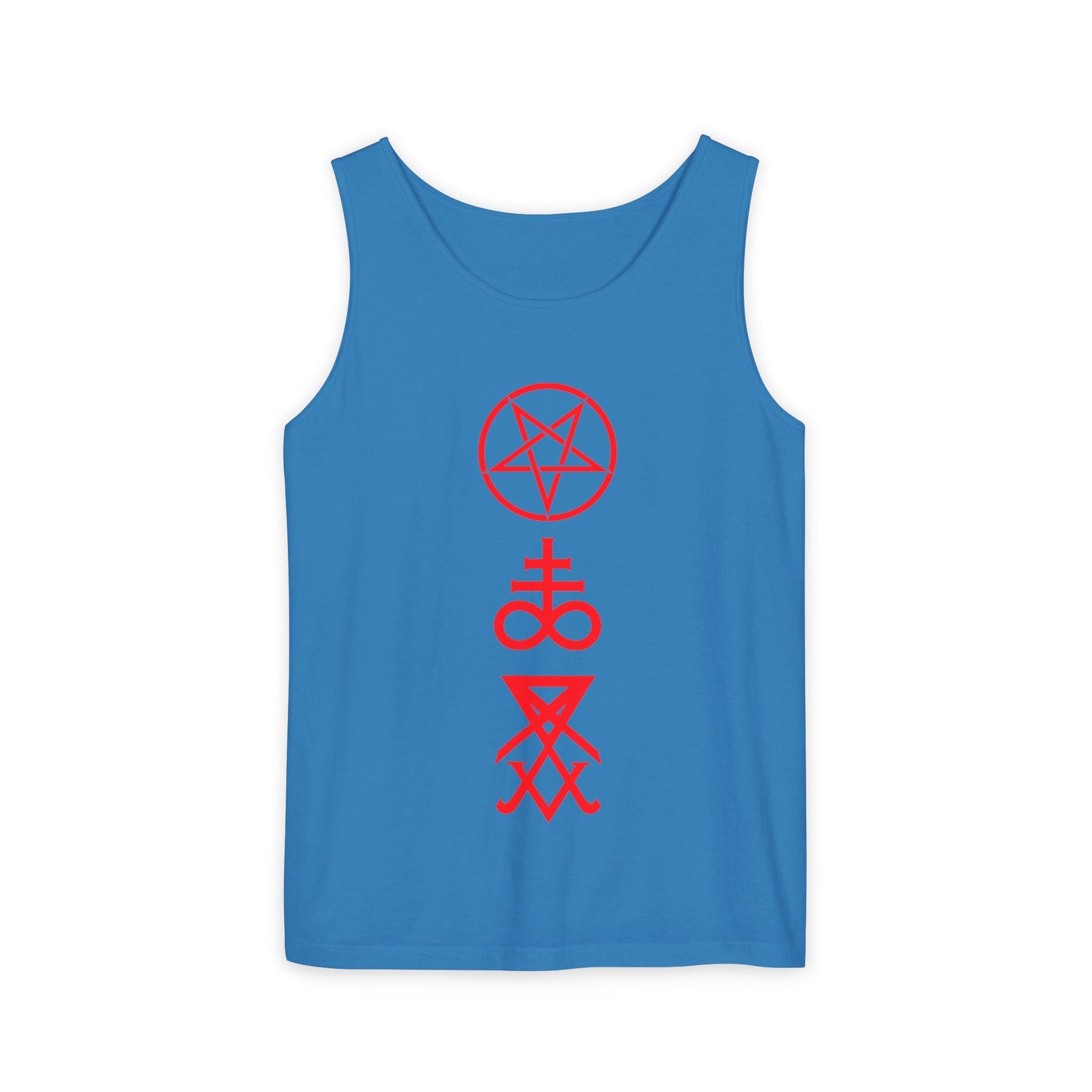 Unisex Symbolic Tank Top, Chill Vibes Apparel, Perfect for Festivals, Summer Wear, Street Style, Gifts for Occasions