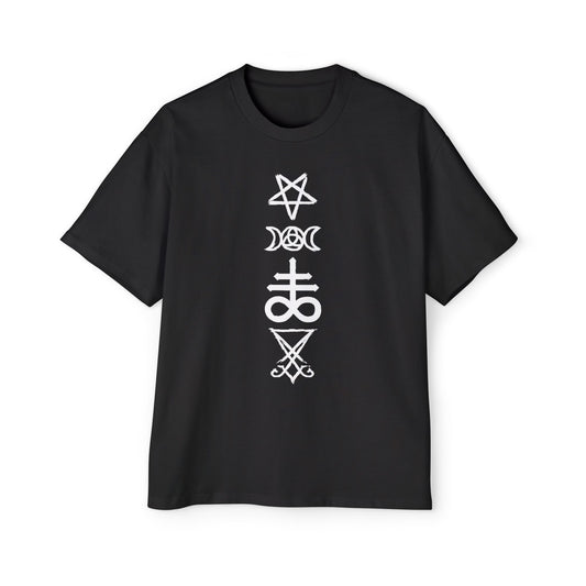 Mystical Symbols Oversized Tee for Men
