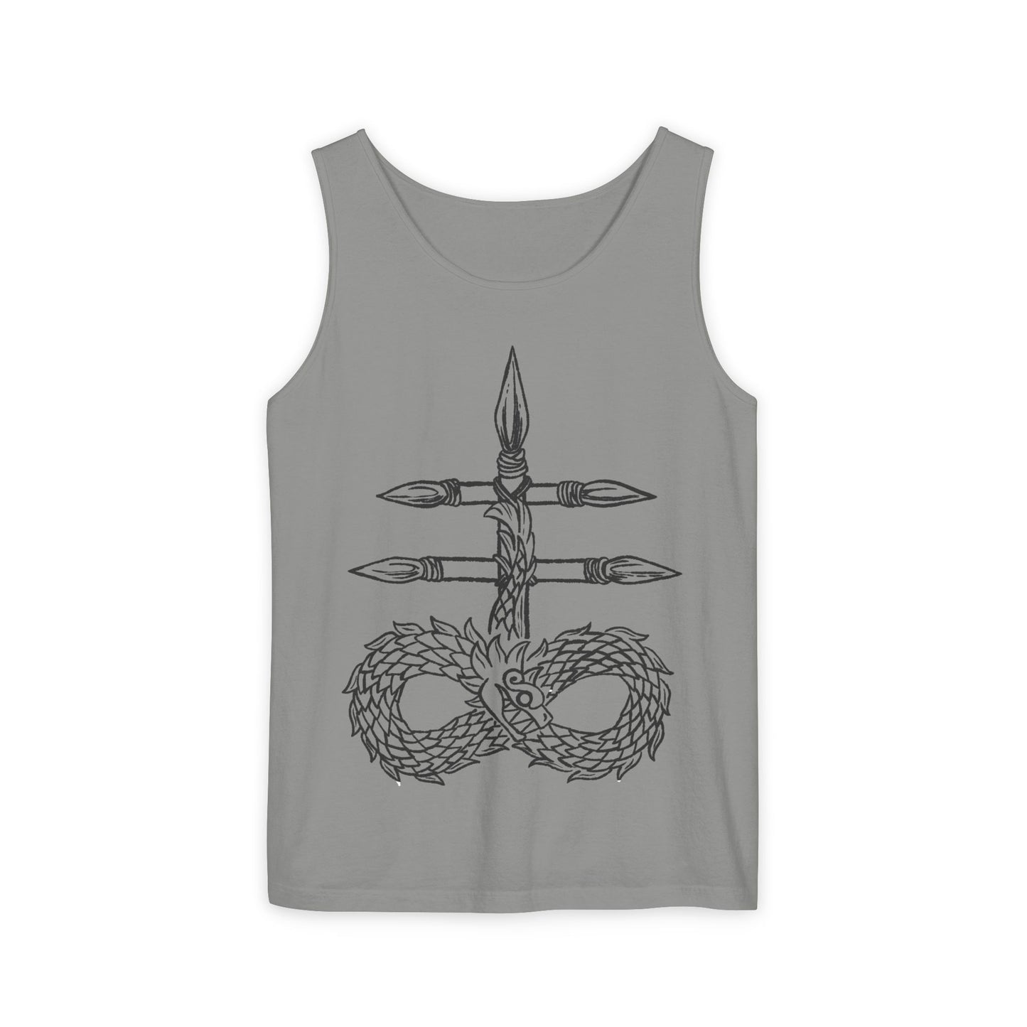 Infinity Dragon Unisex Tank Top - Bohemian Style, Perfect for Summer, Yoga, Meditation, Gifts, Festivals