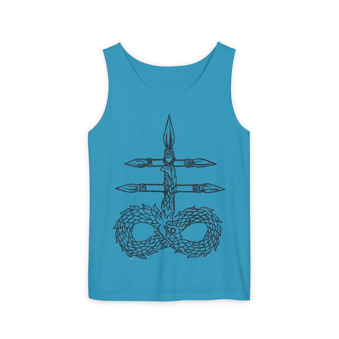 Infinity Dragon Unisex Tank Top - Bohemian Style, Perfect for Summer, Yoga, Meditation, Gifts, Festivals
