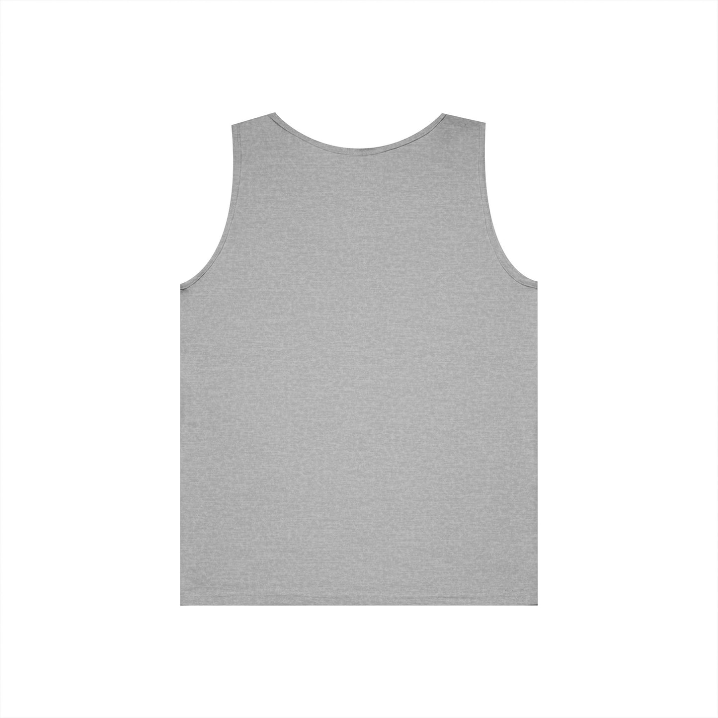 Unisex Heavy Cotton Tank Top with Bold Pentagram Design