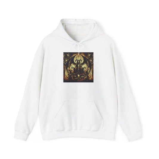 Unisex Heavy Blend™ Hooded Sweatshirt – Vintage Dragon Design