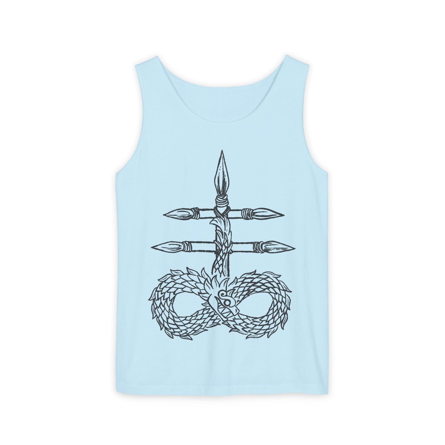 Infinity Dragon Unisex Tank Top - Bohemian Style, Perfect for Summer, Yoga, Meditation, Gifts, Festivals