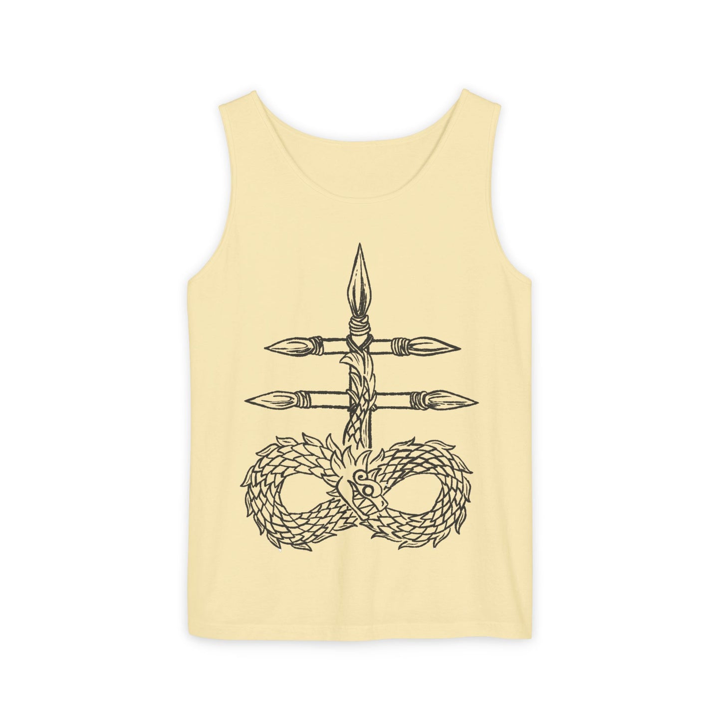 Infinity Dragon Unisex Tank Top - Bohemian Style, Perfect for Summer, Yoga, Meditation, Gifts, Festivals