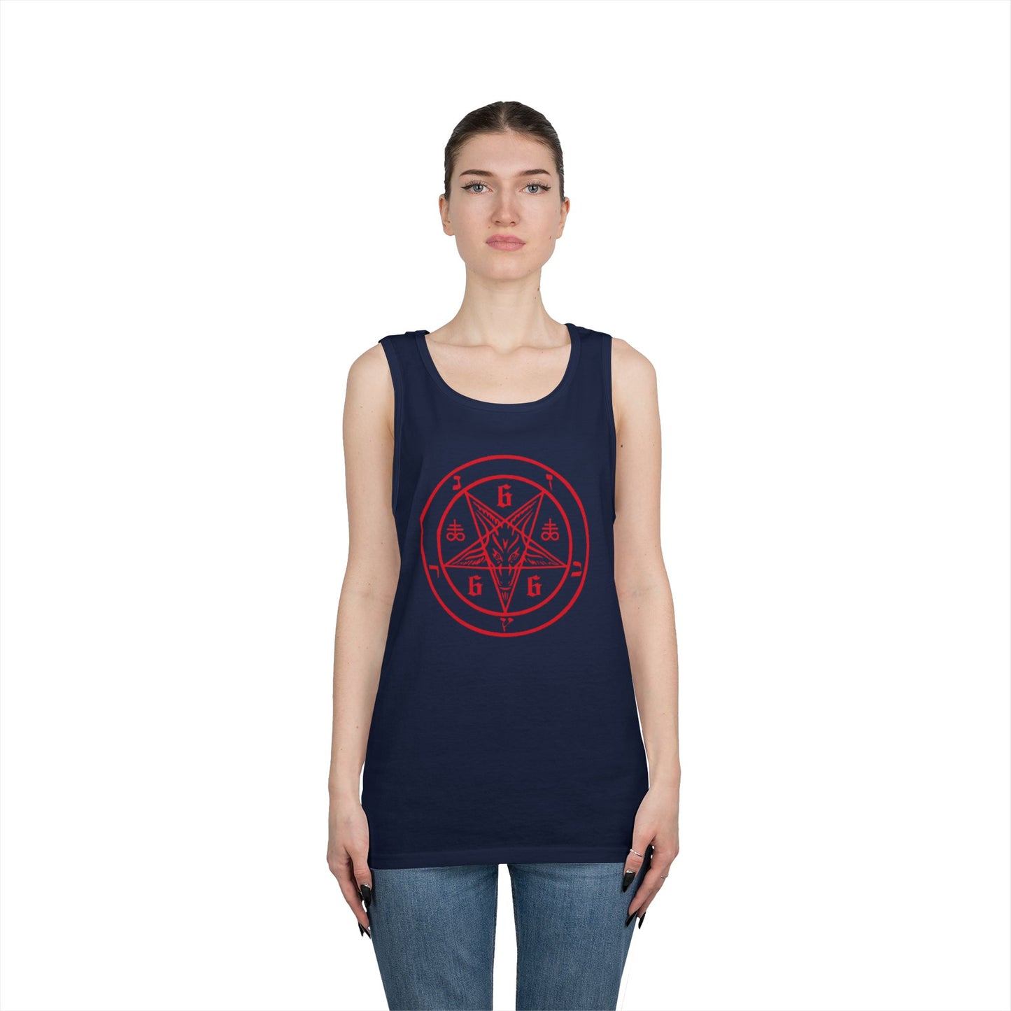 Red Pentagram Tank Top