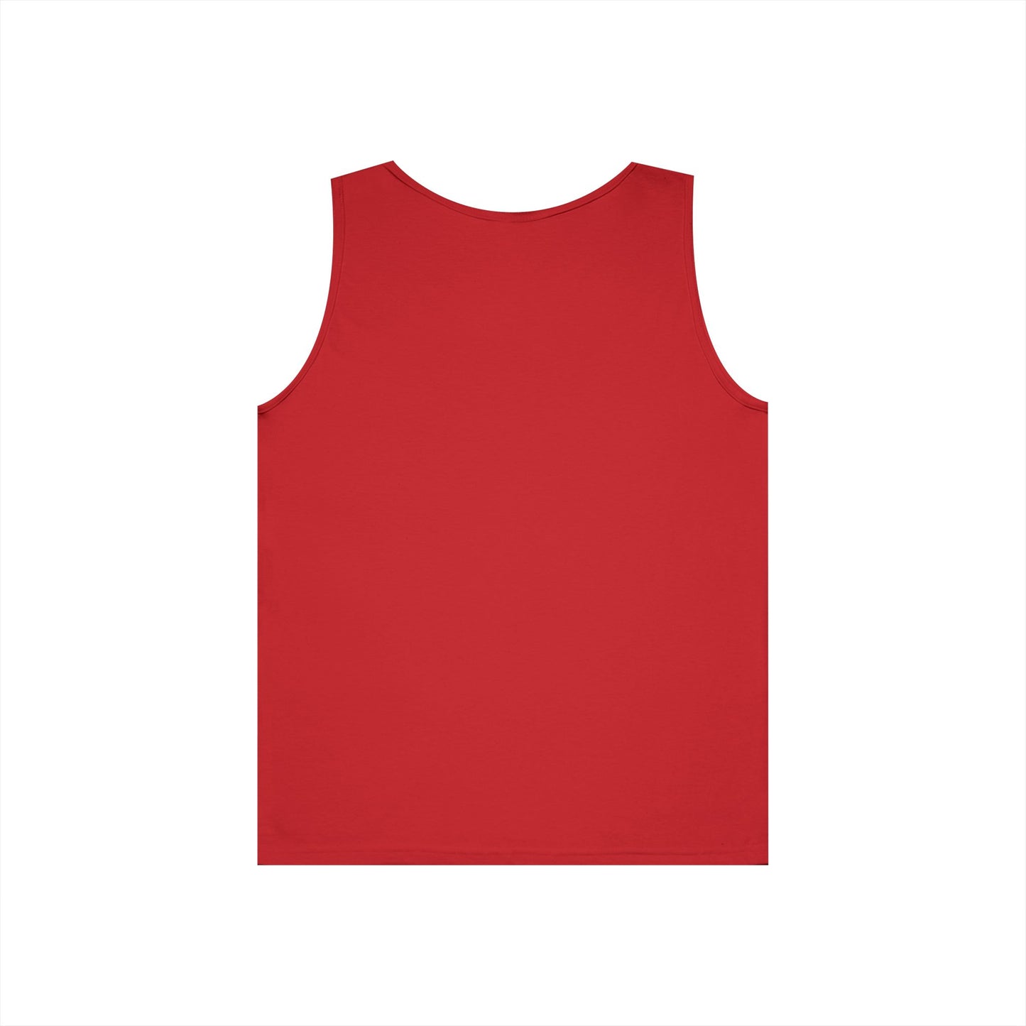 Unisex Heavy Cotton Tank Top with Bold Pentagram Design