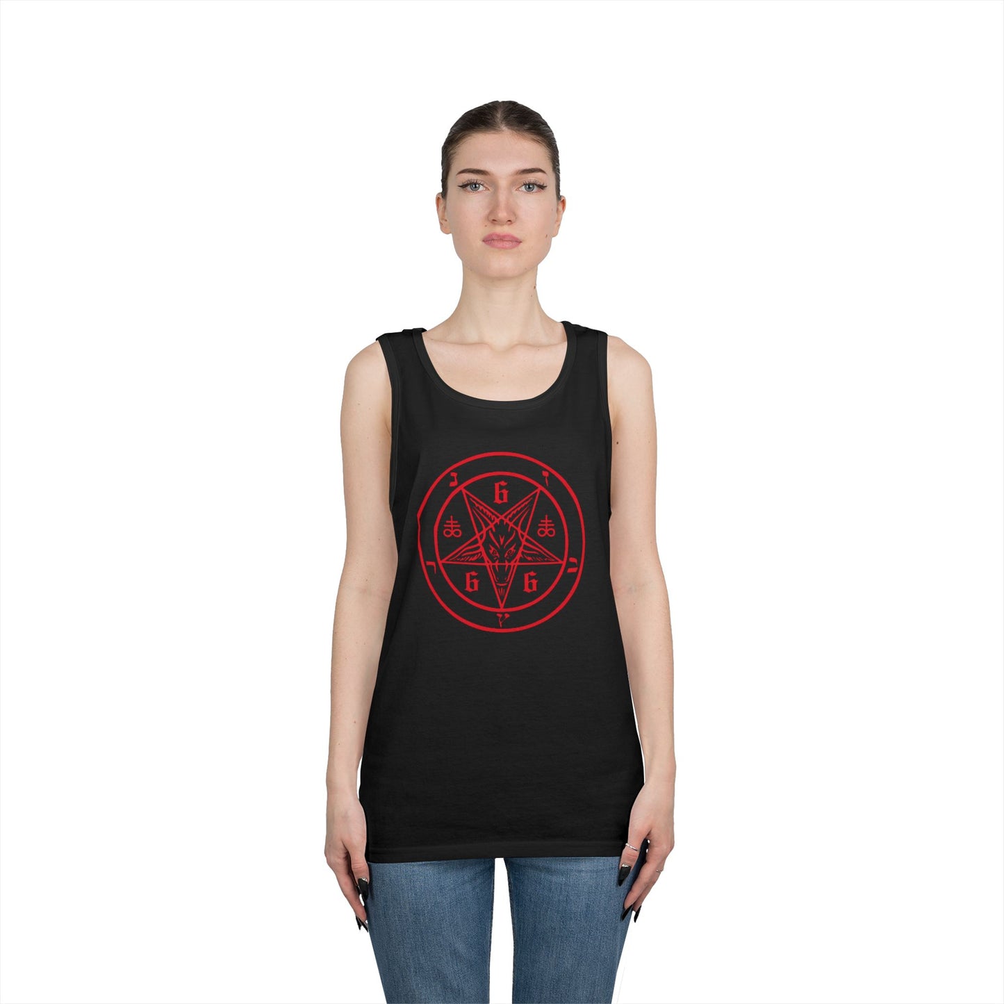 Red Pentagram Tank Top