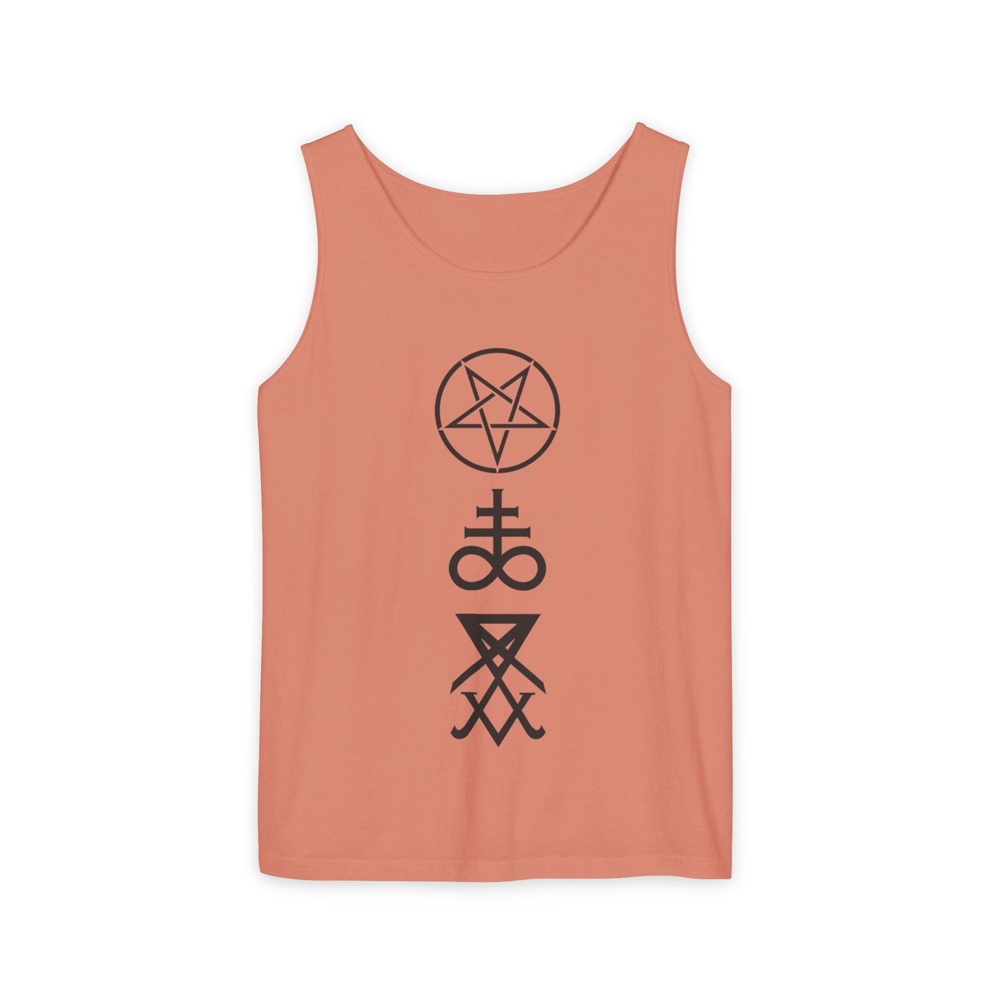 Mystical Symbols Unisex Tank Top, Boho Style Shirt, Casual Summer Wear, Festival Outfit, Gift for Occult Lovers
