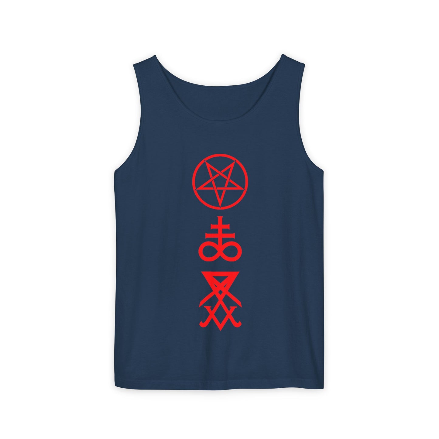 Unisex Symbolic Tank Top, Chill Vibes Apparel, Perfect for Festivals, Summer Wear, Street Style, Gifts for Occasions