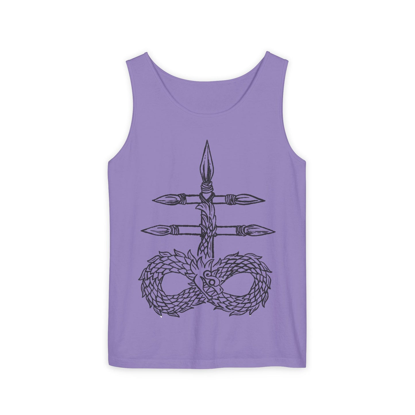 Infinity Dragon Unisex Tank Top - Bohemian Style, Perfect for Summer, Yoga, Meditation, Gifts, Festivals