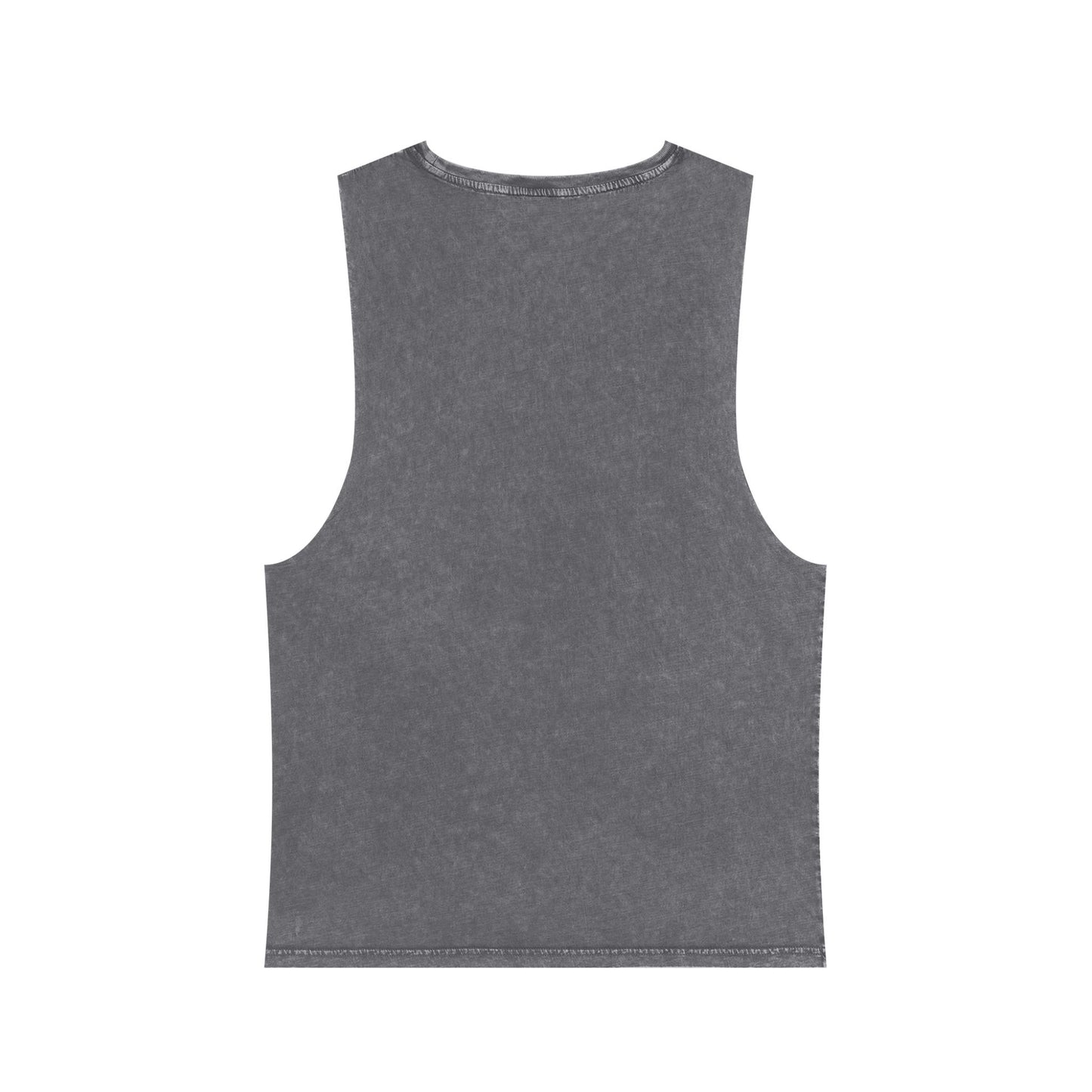 Unisex Stonewash Tank Top with Intricate Design, Casual Wear, Bohemian Style, Perfect for Summer Festivals, Unique Gift Idea