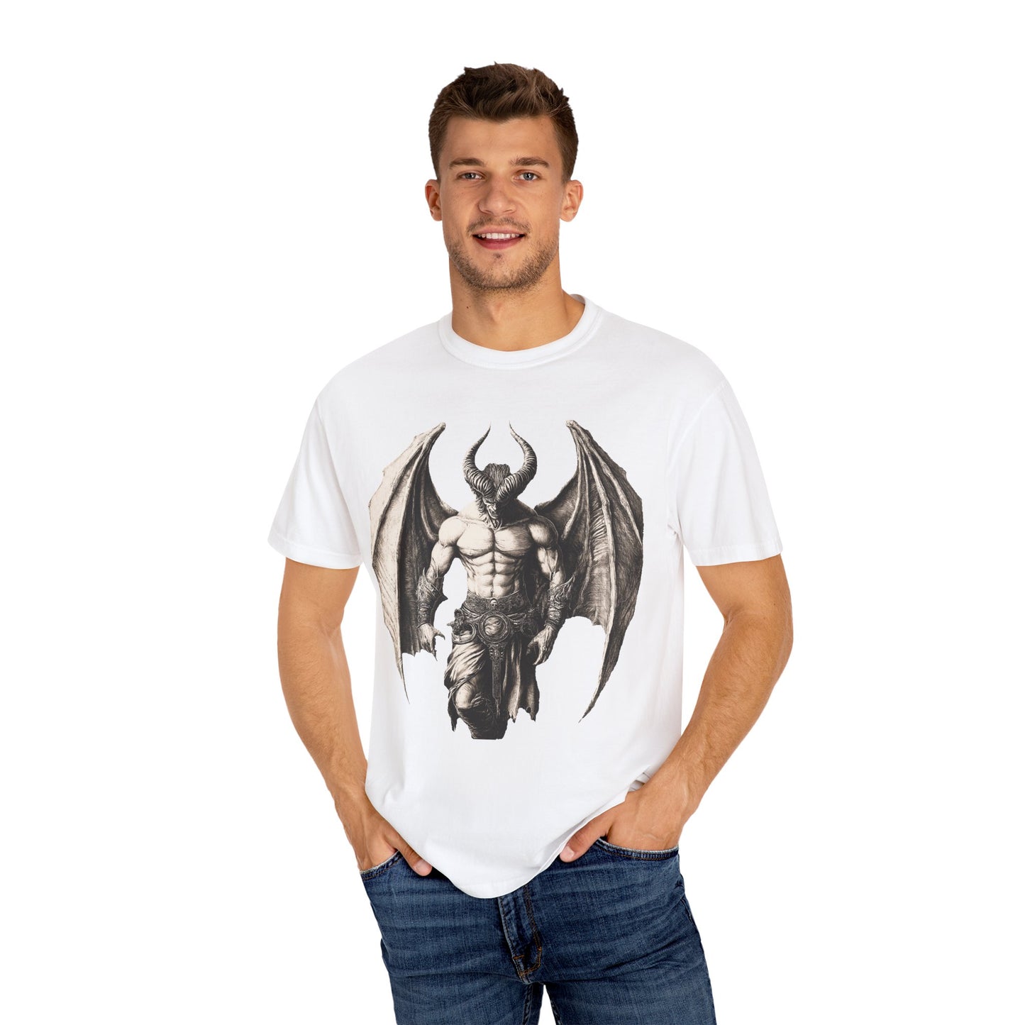 Men's Gothic Demon Graphic T-Shirt