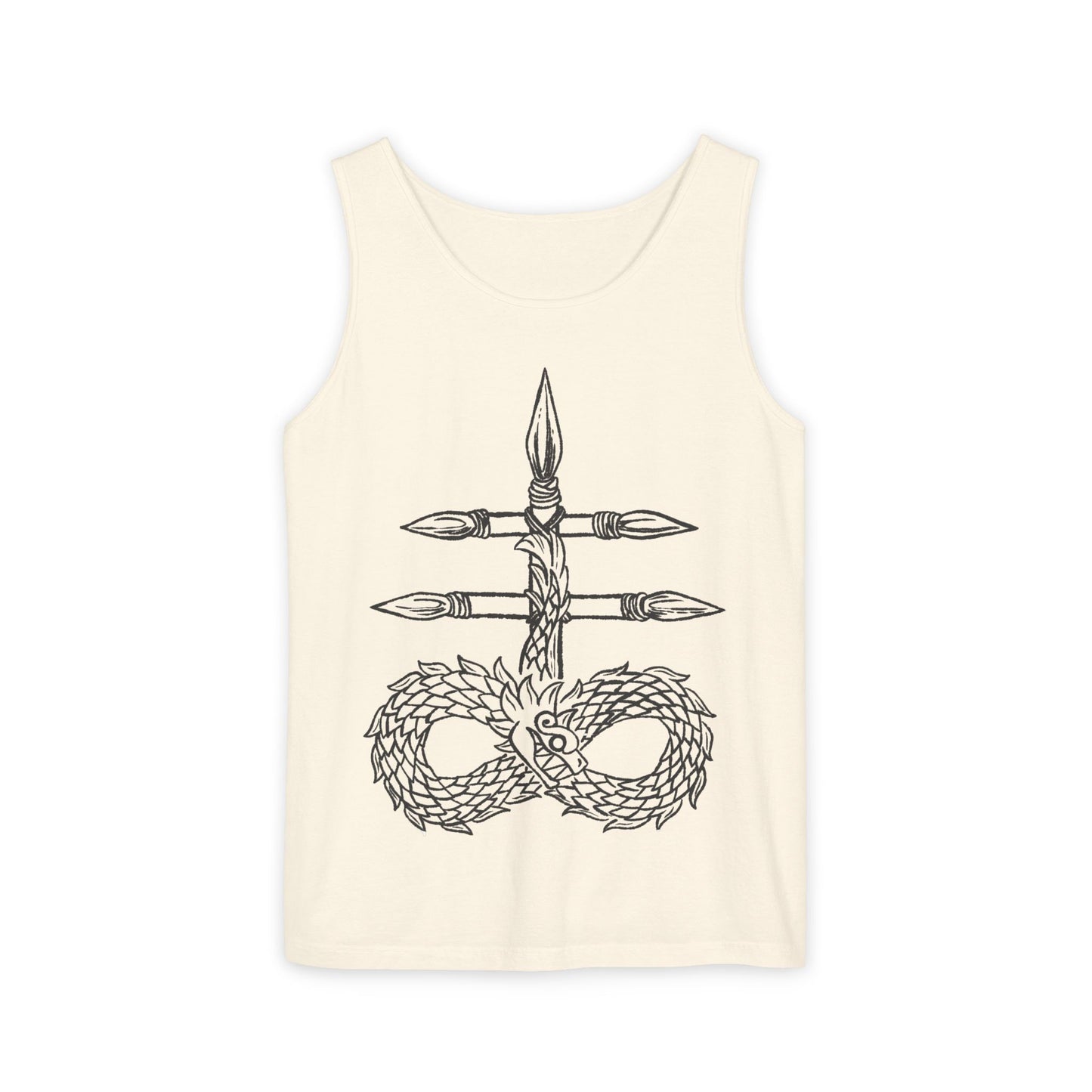 Infinity Dragon Unisex Tank Top - Bohemian Style, Perfect for Summer, Yoga, Meditation, Gifts, Festivals